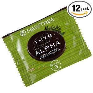 NEWTREE ALPHA Thyme Disc (Dark Chocolate with Thyme, Flax Seeds 