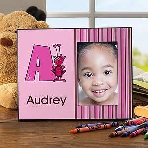   Personalized Girls Picture Frames   Alphabet Animals