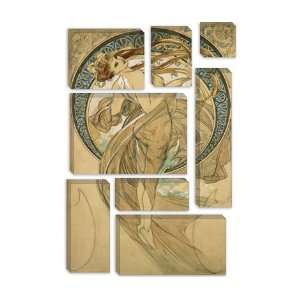  Dance by Alphonse Mucha Canvas Painting Reproduction Art 