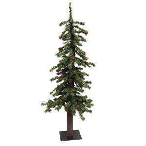  3 Alpine Artificial Christmas Tree with Pine Cones 