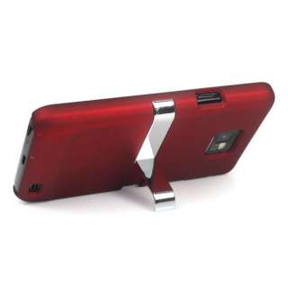 Deluxe Back Case Stand Cover With Chrome for Samsung Galaxy S II S2 