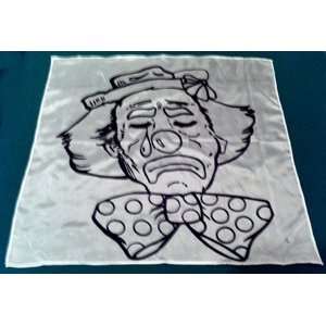  Duane Laflin Silk For Magic Tricks   B & W   Clown 18 