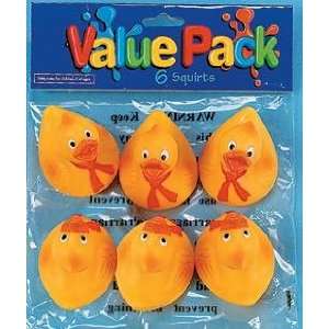  Rubber Ducky Squirts 6 Pack [Toy] 