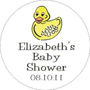  Yellow Ducky Round Labels (set of 24)