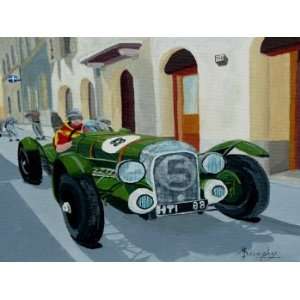  The Road Rally Racer, Original Painting, Home Decor 