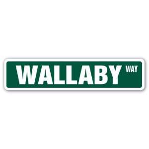  WALLABY Street Sign wallabies Australia joeys Australian 