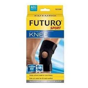   Adjustable Neoprene Knee Support Open Patella Black (Fut52) ONE SIZE