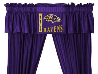 BALTIMORE Ravens Football Room CURTAINS/Drapes+VALANCE  