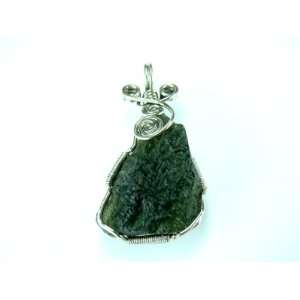  PE0016 Moldavite Crystal Pendant Jewelry