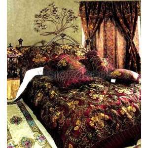   Damask Queen Bed in a Bag Comforter Bedding Set