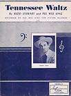 Tennessee Waltz, Cowboy Copas, 1949 Vintage Sheet Music