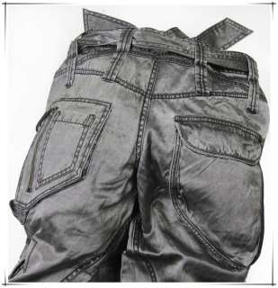   Leg Flare Cargo Pants Pockets Waterproof Trousers #807 Size L  