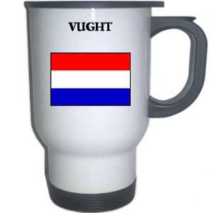  Netherlands (Holland)   VUGHT White Stainless Steel Mug 