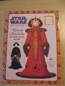 Star Wars Episode 1 Queen Amidala Paper Doll Book 1999  