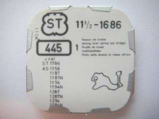 ST watch movt part 445 cal. 1686 *setting l. spring*  