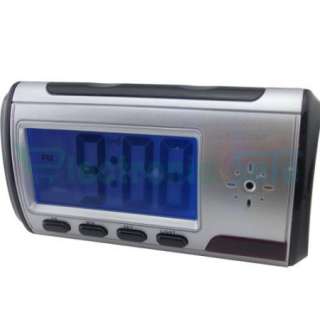 Spy Electronic Digital Alarm Clock Camera Video DVR Recorder Black 