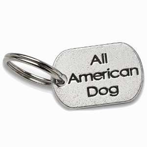  All American Dog Personalized Designer Pewter Dog Collar 