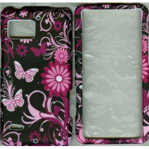  pink butterfly MOTOROLA DROID BIONIC TARGA XT875 phone 