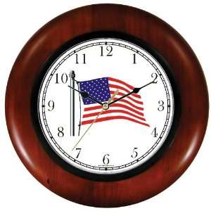  Flag of USA (US Flag)   American Theme Wooden Wall Clock 