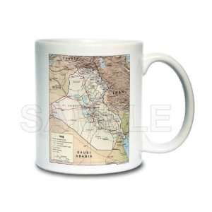  Map of Iraq Coffee Mug 