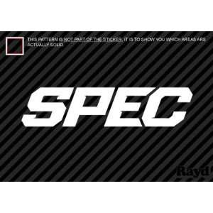  (2x) Spec   Sticker   Decal   Die Cut (8 wide 