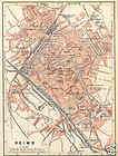 WASHINGTON DC. Old Antique City Plan Map. 1909  