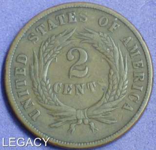 1868 U.S. 2 ¢ CENT PIECE BETTER DATE CIVIL WAR ERA (GP  
