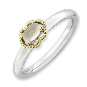   & 14k Stackable Expressions Moonstone Polished Ring Size 10 Jewelry