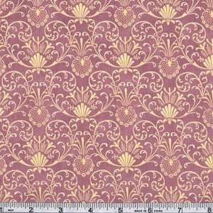  45 Wide Moda Gypsy Rose Scrollwork Lilac Fabric By The 