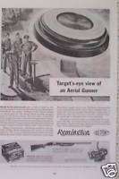 REMINGTON RIFLE BLUE ROCK CLAY TARGET OLD 1945 ADS  