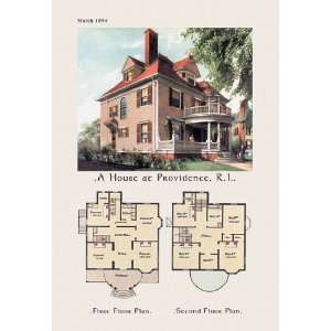  House at Providence, Rhode Island 20x30 Poster Paper