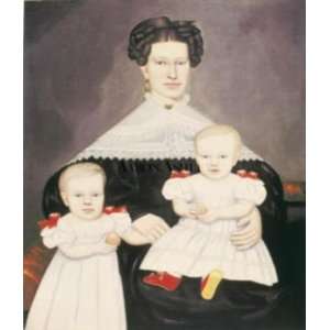  Mrs. Paul Smith Palmer and Her Twins by Erastus Salisbury 