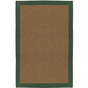   Athena Area Rug with Border   3x14runner, Cork/Green