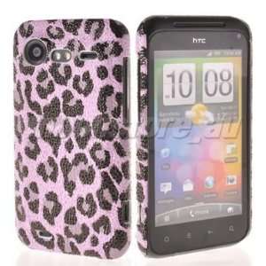  HTC Droid Incredible 2 Faux Pebble Grain Leopard Print 