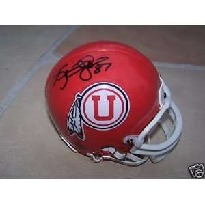  Kevin Dyson Autographed Mini Helmet   Utah Utes W coa 