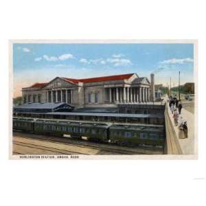  Omaha, Nebraska   Burlington Railroad Station View Premium 