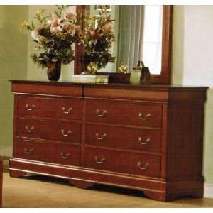 Bedroom Dresser with Storage Drawers   Medium Brown 