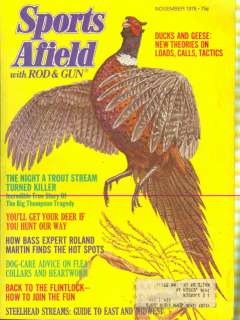 1976 Sports Afield Magazine Ducks/Geese   Trout Stream  