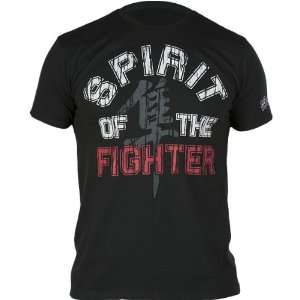   MMA Spirit of the Fighter T Shirts   Black / Large