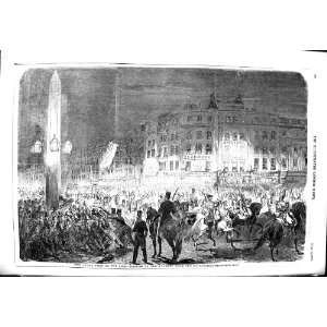  1851 ROYAL QUEEN ENGLAND VISIT LONDON GUILDHALL HORSES 