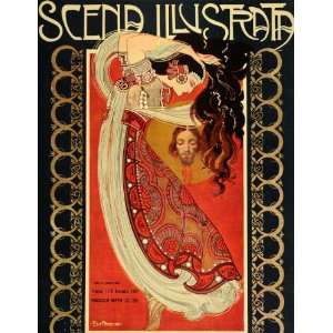  1921 Scena Illustrata Salome Ezio Anichini Art Nouveau 