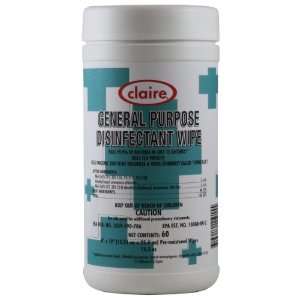 Claire C 915 General Purpose Disinfectant Wipe (Pack of 60)  