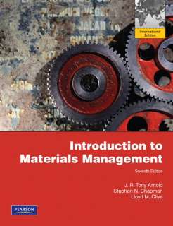 Introduction to Materials Management 7th Inter Edition 9780131376700 