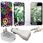 IPOD TOUCH 4 CASE MIRROR GUARD CAR AC CHARGER CABLE  