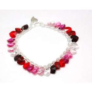  Kleshna Heart2Heart Valentine Crystal Bracelet Jewelry
