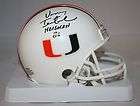 Vinny Testaverde Autographed Miami Hurricanes Mini Helmet  JSA 