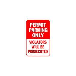    3x6 Vinyl Banner   Permit Parking Only, Violators 
