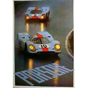  Vintage Racing Poster   Porsche 917