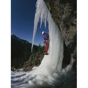  Climbing the Ice at Hyalite Canyon, Montana Photographic 