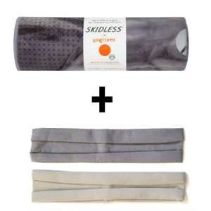 Agate (gray tie dye) Yogitoes® mat size SKIDLESS® yoga towel + 2 